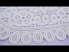 Neckline Lace Collar Applique Water Soluble 35 * 28.5 cm White