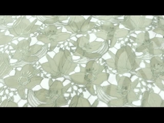 Os projetos da flor do bordado 3D da guarnição da tela do laço do algodão do aparamento da guipura aparam o laço