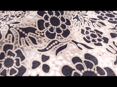 tela química da guarnição do laço da guipura do bordado do poliéster