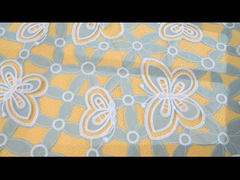 A guipura do bordado ata a tela do laço do poliéster para mulheres