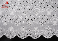 120Cm White Cotton Eyelet Chicken Voile Embroidery Lace Eyelet Fabrics