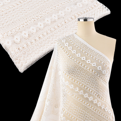 Novo tecido de renda África Guipure Tecido de renda solúvel em água suave Vestido feminino