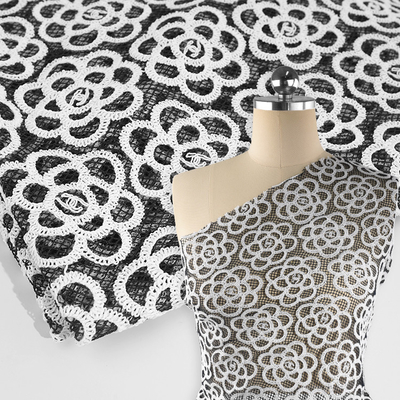 Tecido de bordado de qualidade cordão de tecido /pintura pura African Lace Tecido para vestido de noiva